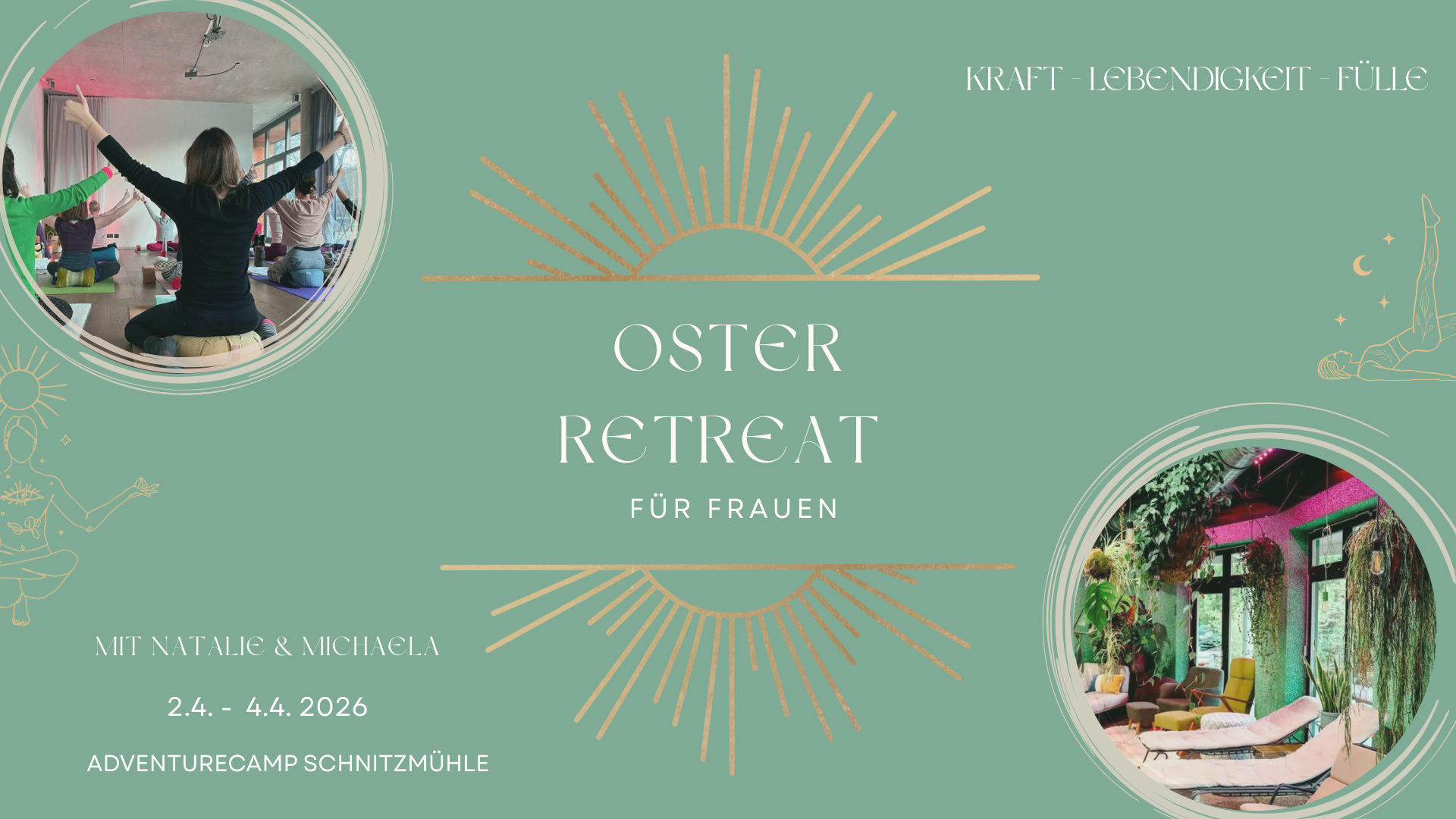 beige elegant yoga class promotion instagram post 1920 x 1080 OSTER Retreat